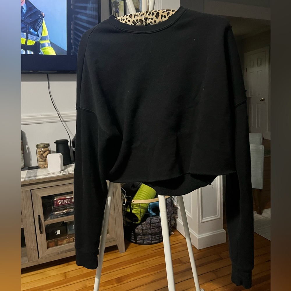 CycleBar Crew Neck Cropped Sweatshirt